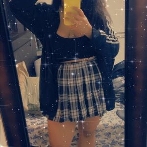 Black and White Mini Skirt